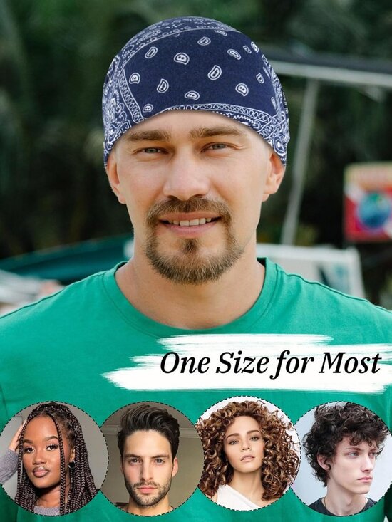 Women\'s Summer Beanie Hat Boho Hats Adult Dwarf Hats Pack of 4 Skull Caps B-1401 main image 5